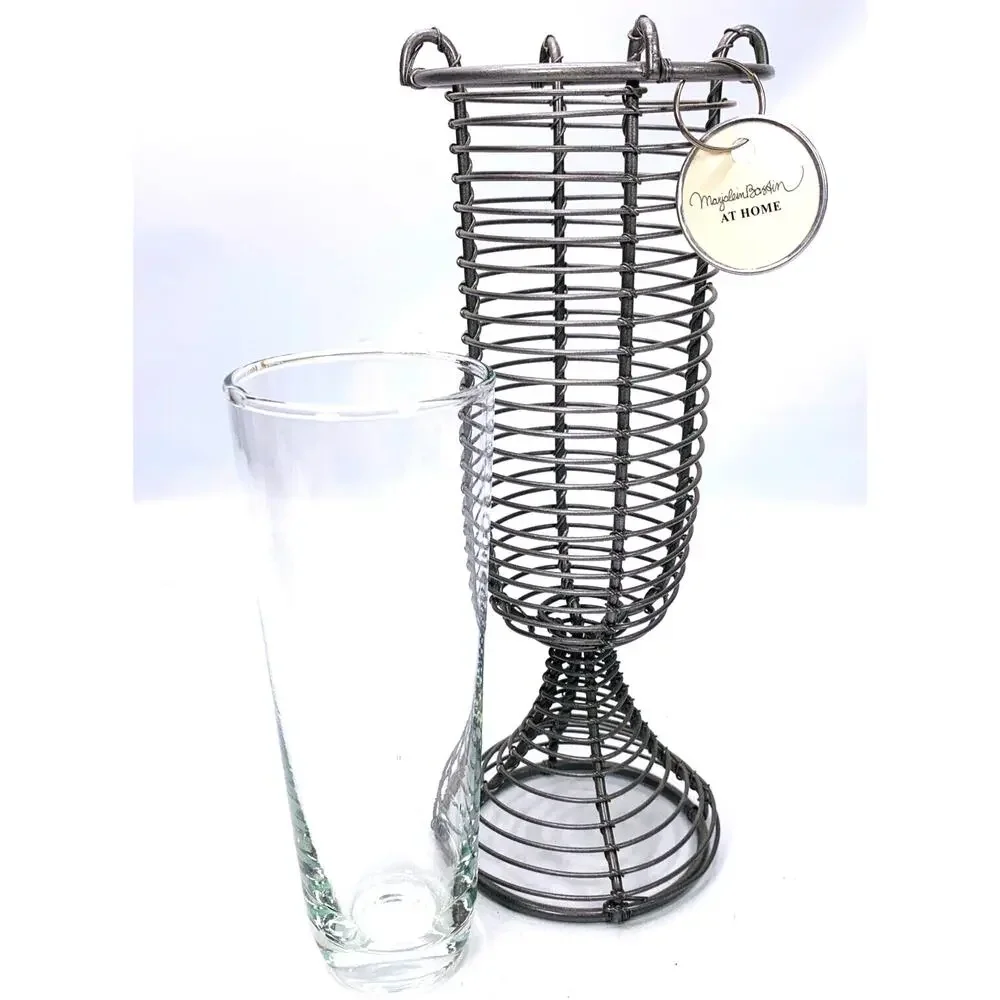 Hallmark Marjolein Bastin Wire &‎ Glass Vase At Home Collection 9
